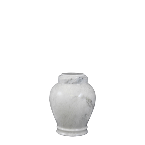 Antique White Marble Keepsake Urn